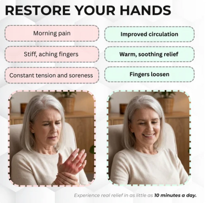 Cordless Hand Massager with Heat & Compression