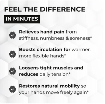 Cordless Hand Massager with Heat & Compression