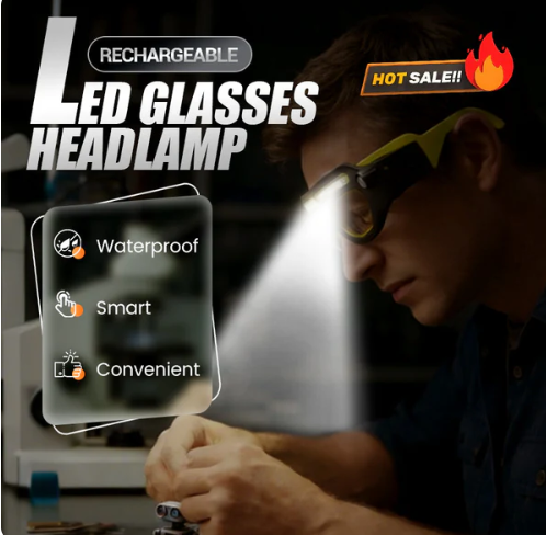 Rechargeable LED Glasses Headlamp