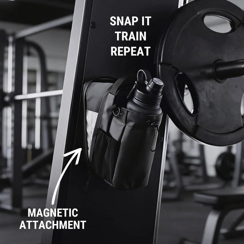 Magnetic Gym Bag With Bottle Holder