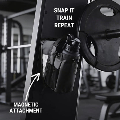 Magnetic Gym Bag With Bottle Holder
