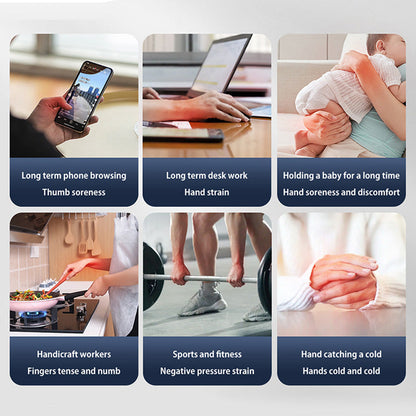 Heated Wrist Brace with Electric Massager