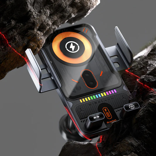 2-in-1 Smart Wireless Car Phone Mount