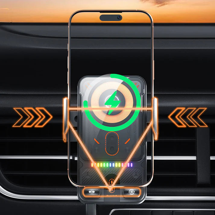 2-in-1 Smart Wireless Car Phone Mount